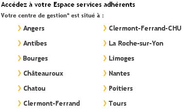 Accédez à votre Espace services adhérents