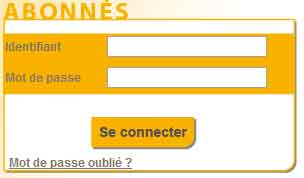 Formulaire de connexion au compte Miel Mutuelle