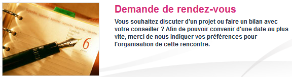 Demande de rendez-vous Demande de rendez-vous