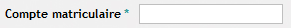 Entrez votre compte matriculaire Entrez votre compte matriculaire