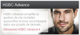 Rubrique "Découvrez HSBC Advance"