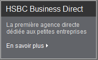 Rubrique "HSBC Business Direct"