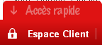 Bouton accès rapide « Espace client » en bas à gauche