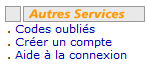 Autres services - Code oublié MercerNet