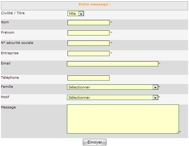 Page contact Mercernet