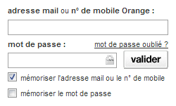 Identification à votre messagerie Orange 