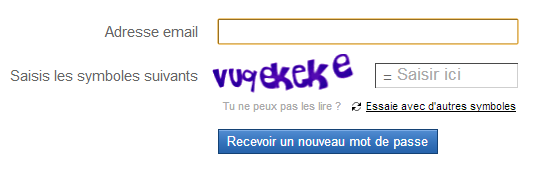 Obtenez un nouveau mot de passe Badoo en cas de perte de ce dernier